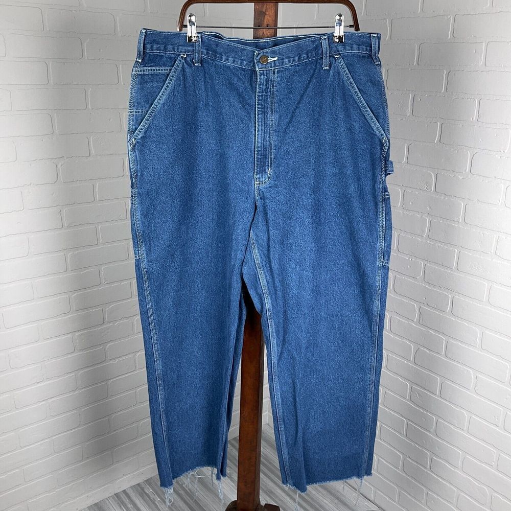 Carhartt Classic Denim Carpenter Work Jeans‎ Multi-Pocket Utility Pants